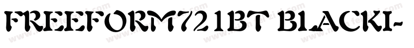 FREEFORM721BT BLACKI字体转换